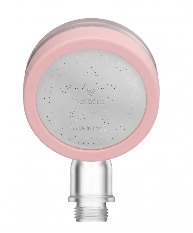 Main image of The Ionpolis portable mini shower head features a built-in 5-stage filter