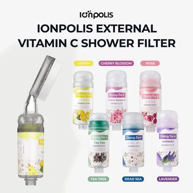 Alt view image 2 of 7 - Ionpolis External Vitamin C Shower Filter for pH Neutralization with High Concentration Vitamin C Gel Deep Sea