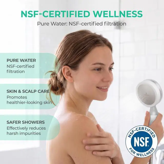 Alt view image 4 of 6 - Ionpolis NSF-Certified Activated Carbon Fiber Head Filter Replacement Cartridge for Handheld Shower 3 PCS/Pack Removes Chlorine, Impurities and Fine Particles