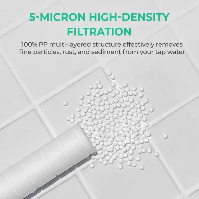 Alt view image 3 of 6 - Ionpolis Shower Head Compatible Sediment Body Filter Cartridge for Handheld 3PCS/Pack