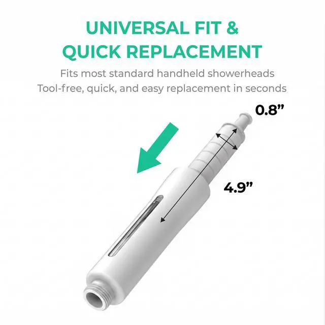 Alt view image 6 of 6 - Ionpolis Shower Head Compatible Sediment Body Filter Cartridge for Handheld 3PCS/Pack