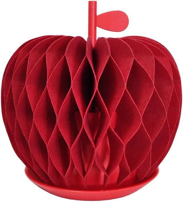 Alt view image 2 of 7 - HSI Non-Electric Natural Personal Humidifier Vaporizer, Eco-Friendly, Smart Gift, Piozio, Apple Red