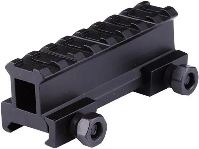 Alt view image 3 of 5 - Hunting Scope Mount Adapter 1inch Riser Base Ar Dovetail Weaver Mount 3/4inch Picatinny Rail Hunting Accessories