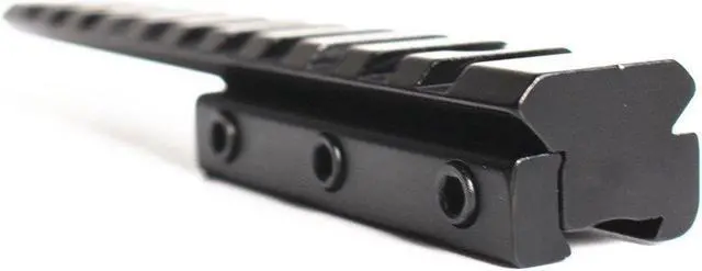 Alt view image 3 of 5 - Tactical 4.9IN/12.5cm Length Dovetail 11mm to 20mm Weaver Picatinny Rail Adapter Scope Mount Base Hunting Rifle Gun Mount Accessory