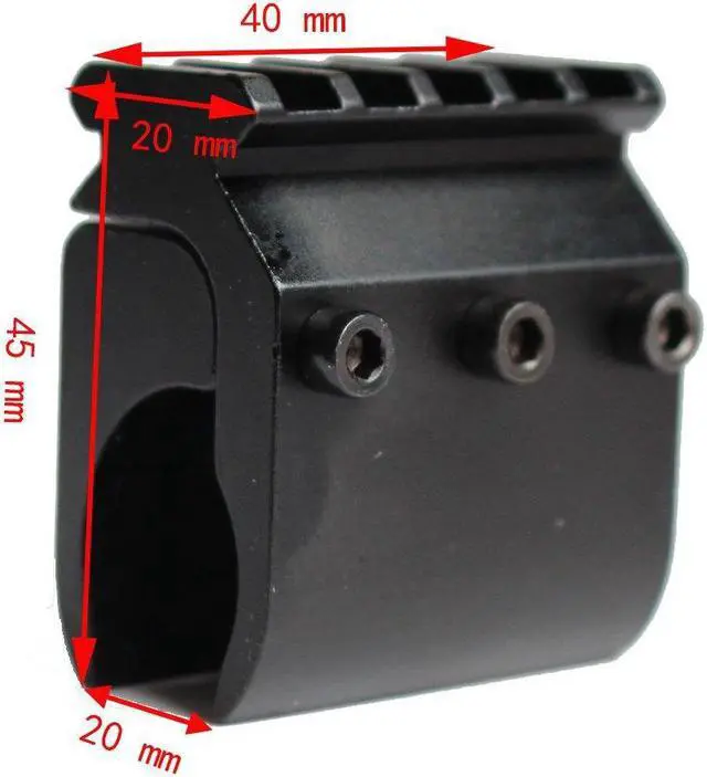 Alt view image 3 of 3 - 20mm Picatinny Weaver Rail Mount Base Adapter Tactical Hunting Rifle Gun Scope Mount Converter Laser Sight Base Flashlight Mount