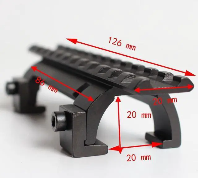 Alt view image 4 of 4 - MP5, MK5, HK, G3, GSG5 Claw Scope Mount for Hunting Rifle Picatinny/Weaver Rail Handguard-MDMP5