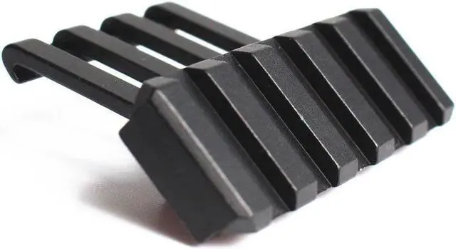 Alt view image 3 of 5 - Tactical 5 Slots 45 Degree Angle Offset Adapter 20mm Weaver Rail Mount Picatinny Scope Rail Base Scope Pistol Airsoft