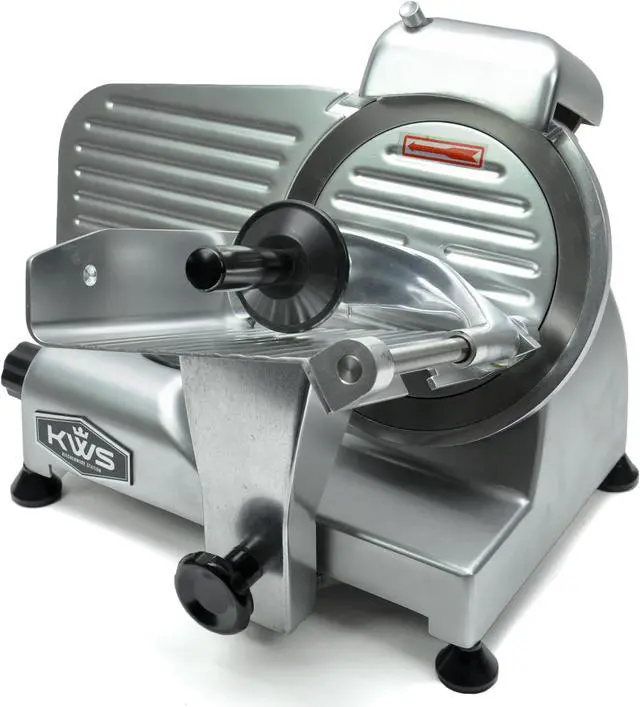 Alt view image 2 of 6 - KWS Premium 200w Electric Meat Slicer 6" Stainless Blade, Frozen Meat/ Cheese/ Food Slicer Low Noises