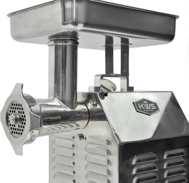 Alt view image 2 of 3 - KWS TC-22 Commercial 1200W 1.5HP Electric Meat Grinder Stainless Steel Meat Grinder For Restaurant/Deli/ Home