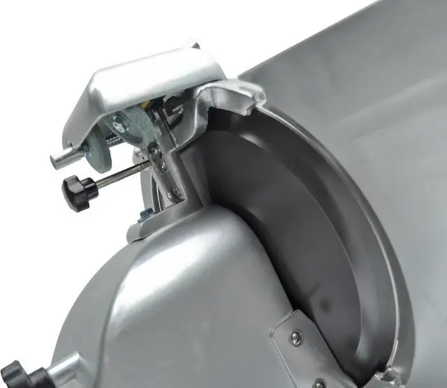 Alt view image 5 of 5 - KWS Premium Commercial 320w Electric Meat Slicer 10" with Non-sticky Teflon Blade, Frozen Meat/ Cheese/ Food Slicer Low Noises Commercial and Home Use