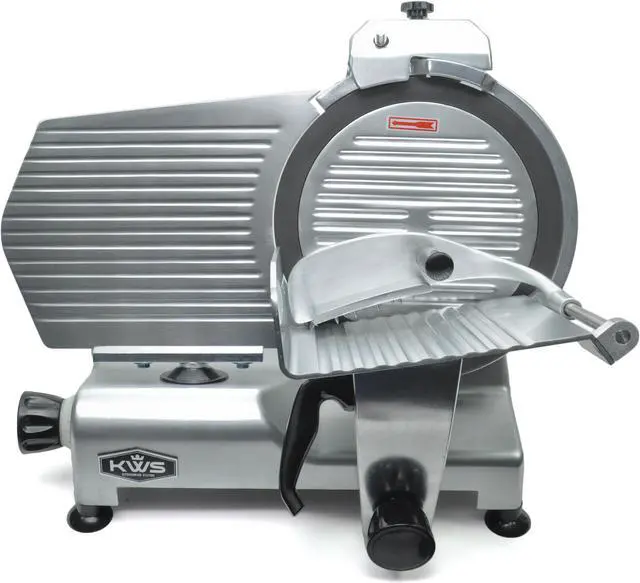 Alt view image 2 of 4 - KWS Premium Commercial 420w Electric Meat Slicer 12" Non-sticky Teflon Blade, Frozen Meat/ Cheese/ Food Slicer Low Noises