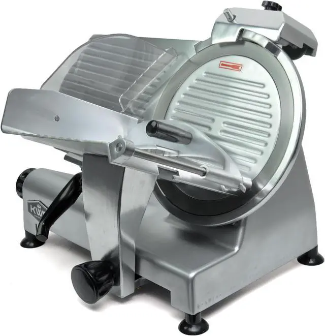 Alt view image 2 of 4 - KWS Premium Commercial 420w Electric Meat Slicer 12" Stainless Steel Blade, Frozen Meat/ Cheese/ Food Slicer Low Noises
