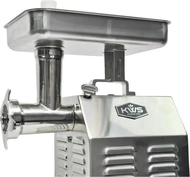 Alt view image 3 of 3 - KWS TC-12 Commercial 765W 1HP Electric Meat Grinder Stainless Steel Meat Grinder for Restaurant/deli/ Home