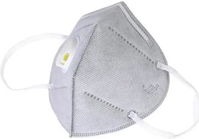 Alt view image 2 of 7 - 15PCS Reusable KN95 Mask 6-layers - Valved Face Mask Air Anti-Dust / Anti-Fog Mouth Respirator Windproof PM 2.5 Gray