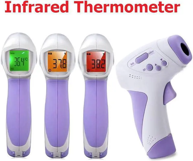 Main image of Infrared Non-contact Thermometer Temperature Measurement Device Digital Forehead Body Thermometer °C / °F Switch 3 Color Backlight with Fever Alarm HT-668