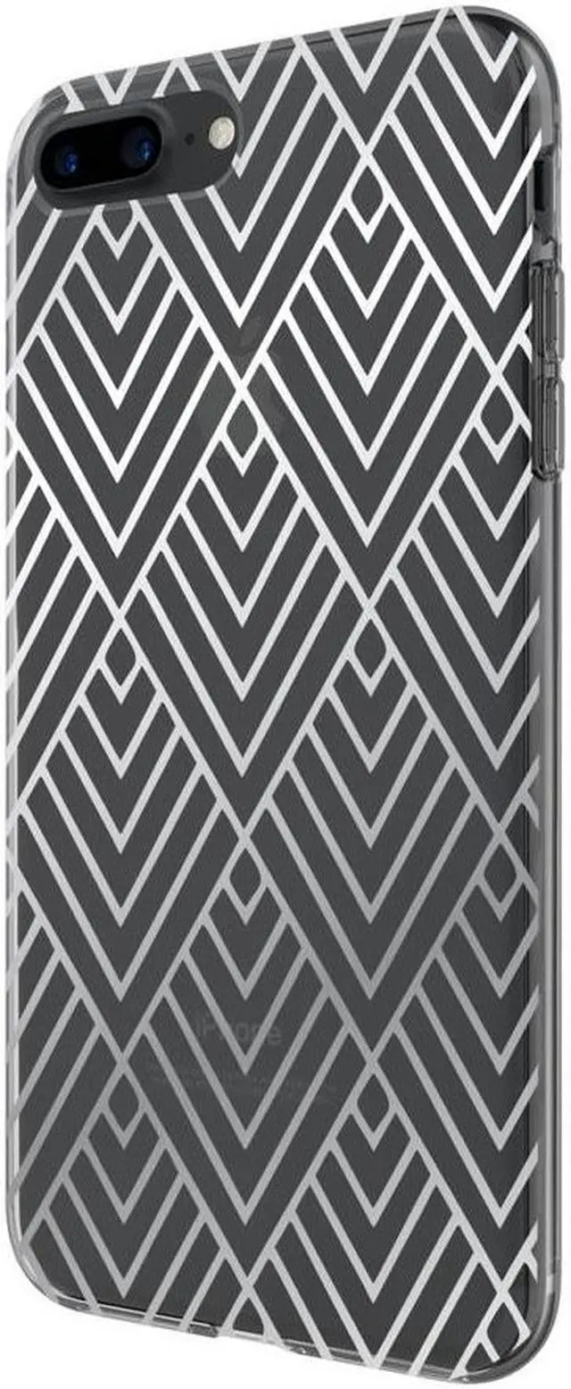Alt view image 2 of 9 - Incipio Design Series Case for Apple iPhone 6 Plus / 6S Plus / 7 Plus / 8 Plus (Silver Prism)