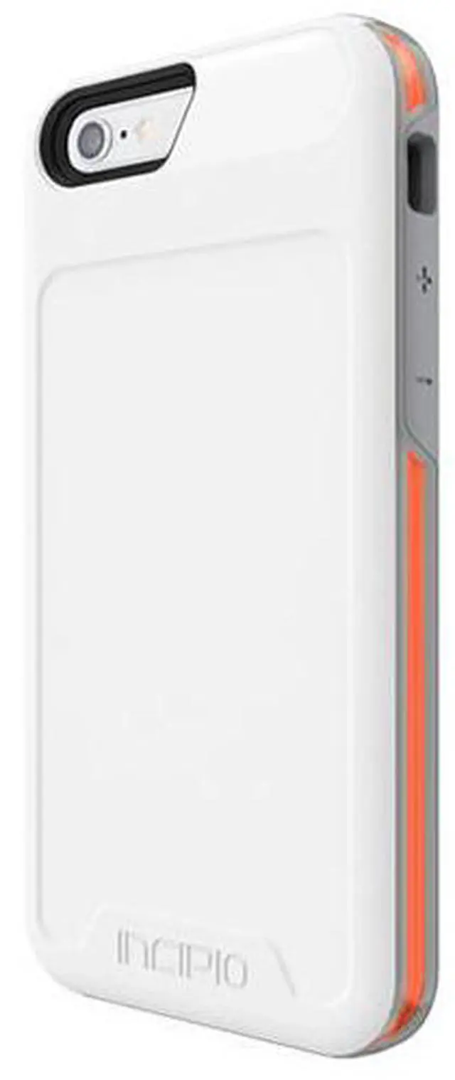 Alt view image 5 of 7 - Incipio [Performance] Series Level 4 Carrying Case (Holster) for iPhone 6, iPhone 6S - White, Orange
