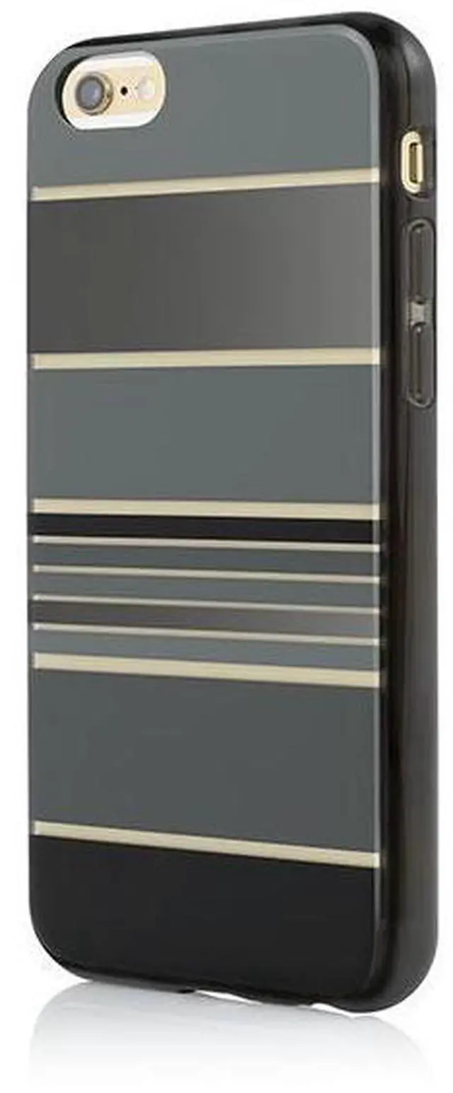 Alt view image 4 of 8 - Incipio Hensley Stripe Design Series for iPhone 6/6s+ - Black, Translucent