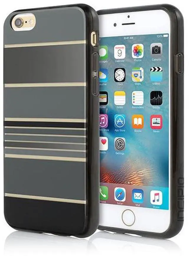 Alt view image 3 of 8 - Incipio Hensley Stripe Design Series for iPhone 6/6s+ - Black, Translucent