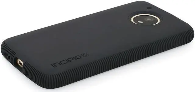 Alt view image 4 of 12 - Incipio Octane Motorola Moto E4 Plus Case with Textured Bumper and Hard Shell Back for Motorola Moto E4 Plus - Black