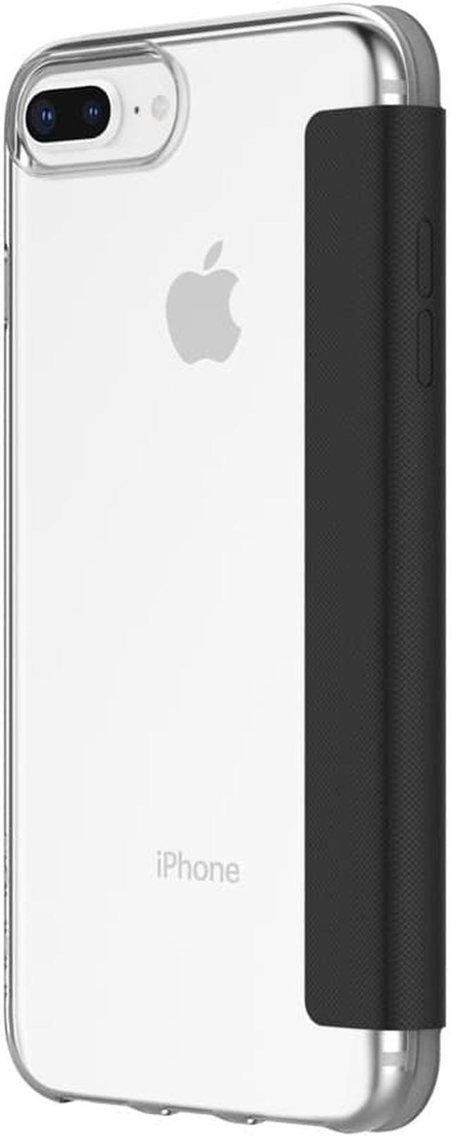 Main image of Incipio NGP Folio iPhone 8 Plus & iPhone 7/6/6s Plus Case with Card Slot Holder and Protective Front Cover for iPhone 8 Plus & iPhone 7/6/6s Plus - Clear/Black