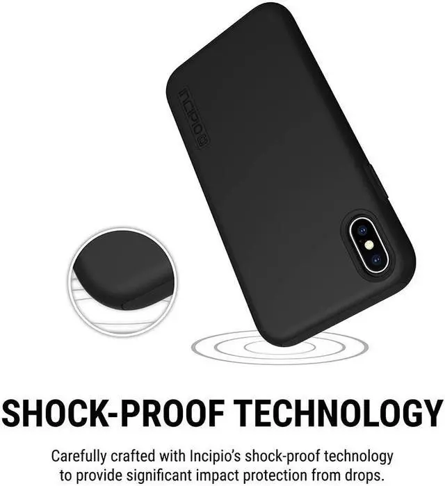 Alt view image 3 of 12 - Incipio DualPro for iPhone XR Black IPH1748BLK