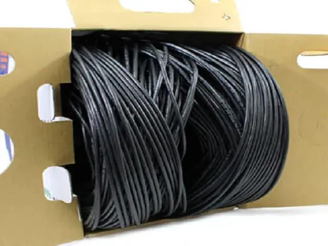 Alt view image 3 of 7 - Elite Cat6e Riser (CMR), 1000ft, 600MHz, 24AWG, UTP, Solid Bare Copper, UL Certified, Easy to Pull (Reelex II) Box, Bulk Ethernet Cable, Black