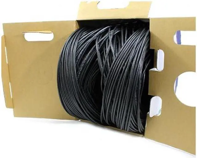 Alt view image 2 of 7 - Elite Cat5e Plenum (CMP), 1000ft, 350MHz, 24AWG, U/UTP, Solid Pure Copper, UL Certified, Bulk Ethernet Cable, Black