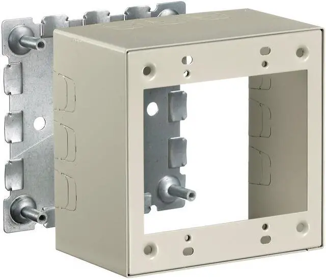 Alt view image 2 of 3 - HUBBELL WIRING DEVICE-KELLEMS HBL57442IVA Switch and Receptacle Box,Ivory