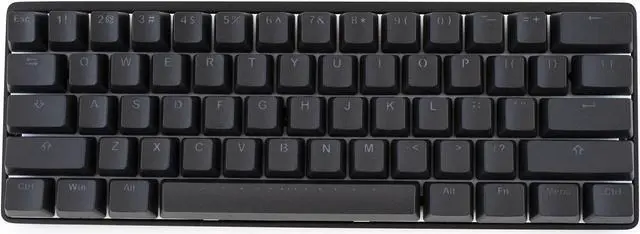 Alt view image 3 of 5 - Vortex New POK3R Black Case RGB LED 60% Double Shot PBT (Cherry MX Silent Red) Mechanical Keyboard