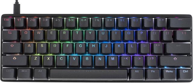 Vortex New POK3R Black RGB LED 60% Double Shot PBT (Cherry MX Nature White) Mechanical Keyboard Gaming - Newegg.com