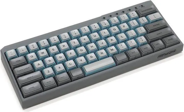Alt view image 2 of 4 - Filco Majestouch Minila R Convertible Sky Gray 60% Double Shot PBT (Cherry MX Brown) Mechanical Keyboard