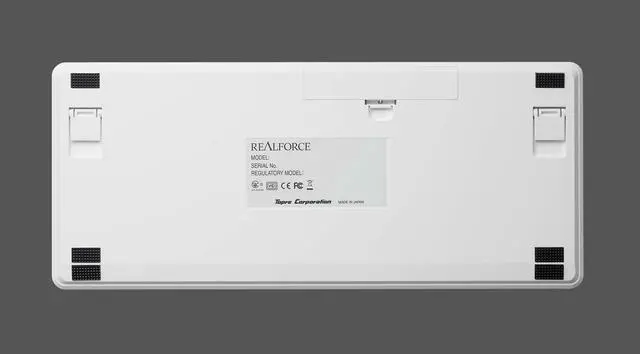 Alt view image 4 of 5 - Topre Corporation Realforce R3 for Mac TKL White Wireless Keyboard Topre Silent 45g