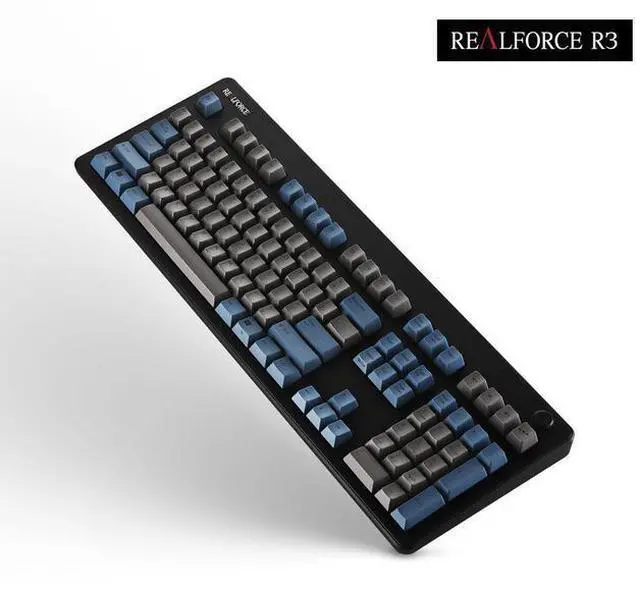 Alt view image 2 of 7 - Topre Corporation Realforce R3 Grey / Blue Wireless Keyboard Topre Silent 30g