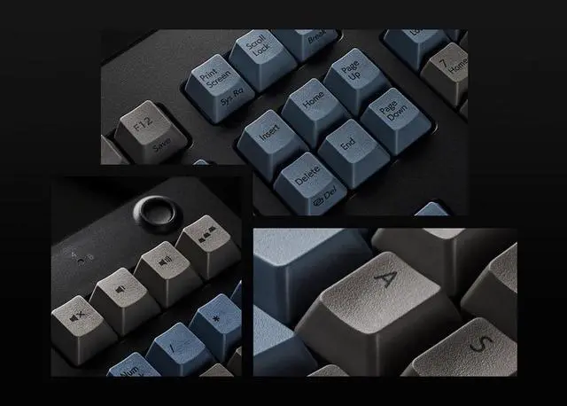 Alt view image 4 of 7 - Topre Corporation Realforce R3 Grey / Blue Wireless Keyboard Topre Silent 30g