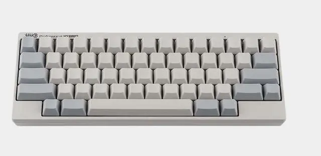 Alt view image 2 of 7 - HHKB Hybrid Blank White 60% Bluetooth PBT Mechanical Keyboard Topre 45g
