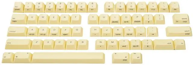 Main image of HHKB Dandelion 60 Key Dye Sub Topre Keycap Set