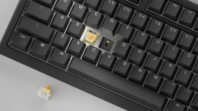 Alt view image 6 of 7 - Ducky One X Black Full Size Inductive Keyboard