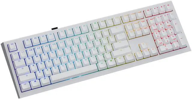 Alt view image 2 of 7 - Ducky One X White Full Size Inductive Keyboard
