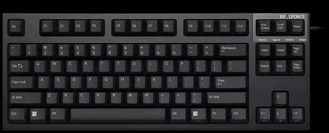 Alt view image 6 of 6 - Topre Corporation Realforce R3S Black TKL Keyboard Topre Silent 30g