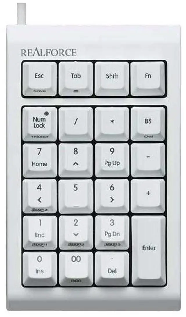 Main image of Topre Corporation Realforce RT1 White Numpad Keyboard