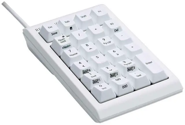 Alt view image 2 of 6 - Topre Corporation Realforce RT1 White Numpad Keyboard