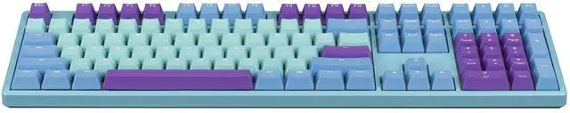Alt view image 2 of 4 - MK Frozen Llama Typist RGB LED Double Shot PBT Limited Mechanical Keyboard TTC Quick Silver