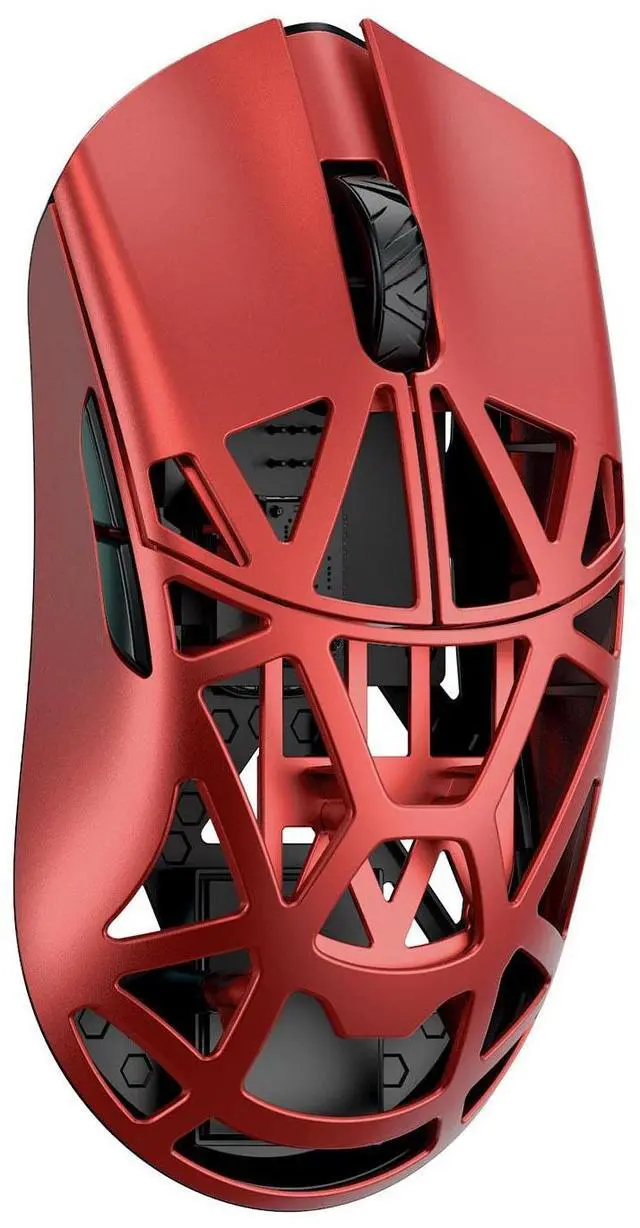 Main image of MK x WLMOUSE Beast X Pro Wireless 8K Mouse Red Solid Sides Omron Optical