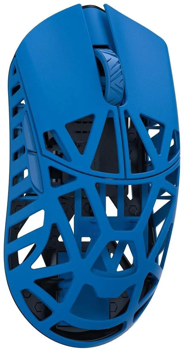 Main image of MK x WLMOUSE Beast X Pro Wireless 8K Mouse Blue Side Slits TTC Black Dot