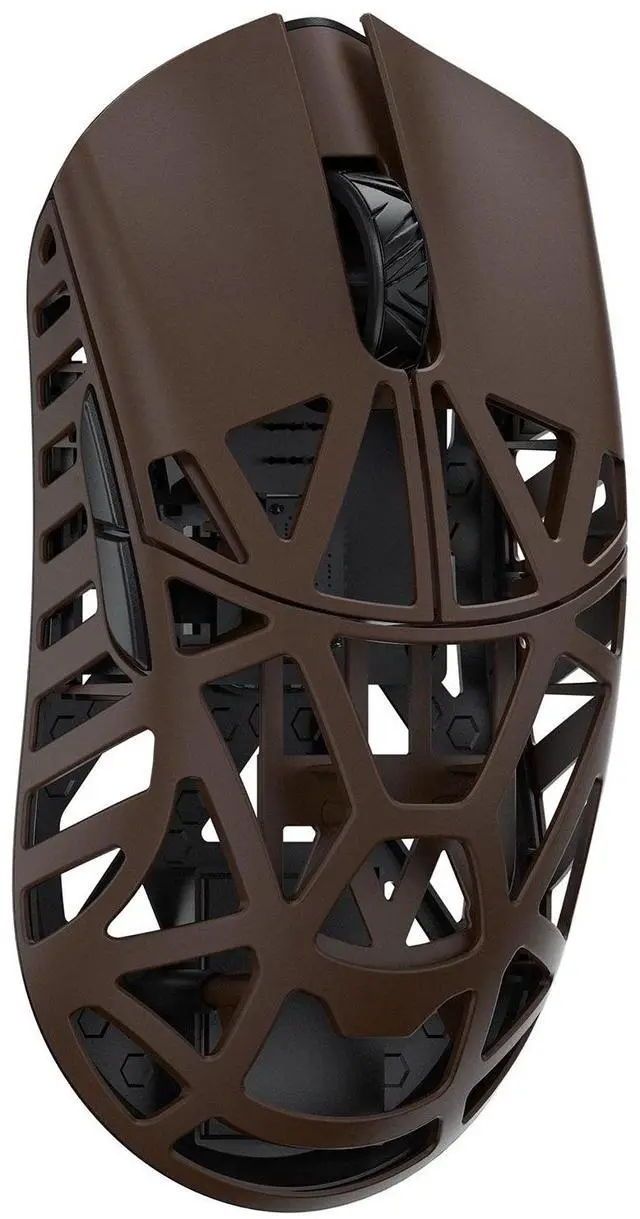 Main image of MK x WLMOUSE Beast X Pro Wireless 8K Mouse Deep Cocoa Side Slits Omron Optical
