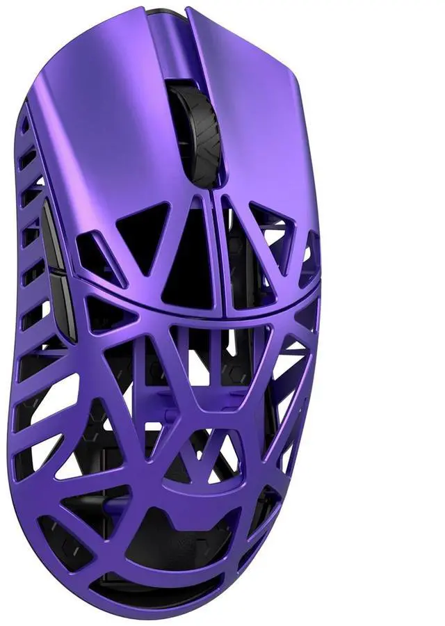 Main image of MK x WLMOUSE Beast X Pro Wireless 8K Mouse Purple Side Slits Omron Optical