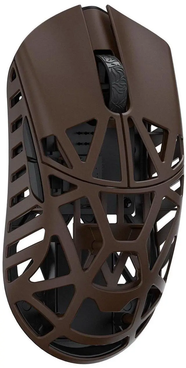 Main image of MK x WLMOUSE Beast X Mini Pro Wireless 8K Mouse Deep Cocoa Side Slits TTC Black Dot