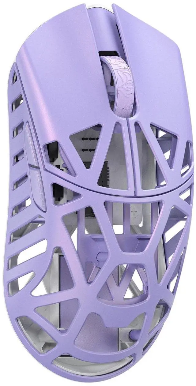 Main image of MK x WLMOUSE Beast X Mini Pro Wireless 8K Mouse Soft Lilac Side Slits TTC Black Dot
