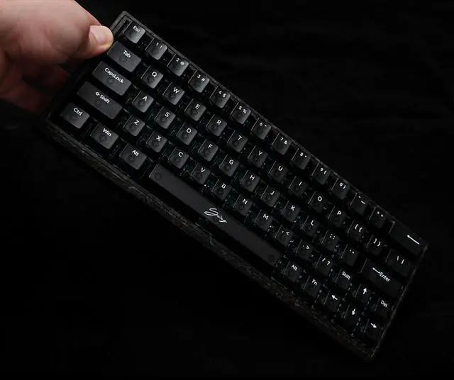 Alt view image 4 of 6 - WLMOUSE Ying63 MO HE Forged Carbon Fiber RGB 8K Keyboard